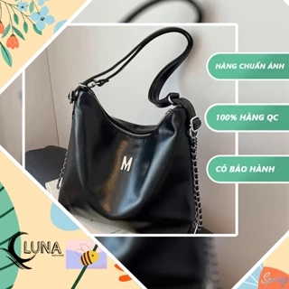 Túi tote nữ chữ M size to đựng khổ A4 đeo vai balo đi học đi làm chống thấm nước LUNA STORE BAG