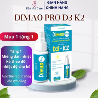 Dimao pro D3 K2 dạng xịt, hỗ trợ tăng chiều cao Valens Dimao pro Spray D3k2, tăng cường hấp thu Canxi cho Bé