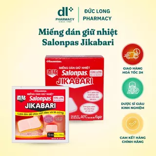 Miếng Dán Giữ Nhiệt Salonpas JiKABARI: Giảm đau bụng kinh, Giữ âm cơ thể khi lạnh