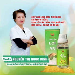 Tinh dầu Lợi An chính hãng dùng được cho trẻ sơ sinh - trị khò khè, khụt khịt, ho đờm, tăng đề kháng