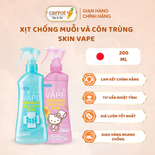 Xịt Chống Muỗi Và Côn Trùng Skin Vape Xanh/Hồng Nhật Bản 200ml