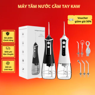 Máy Tăm Nước Cầm Tay KAW Vệ Sinh Răng Miệng Dung Tích 300ml Fullbox 5 Chế Độ