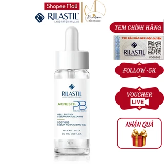 Gel dưỡng ẩm RILASTIL ACNESTIL PB SOOTHING SEBUM-NORMALISING GEL dịu da, giảm đỏ, giảm kích ứng cho da dầu mụn 30ml