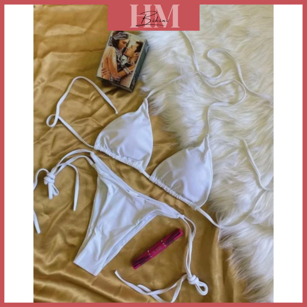 [Hàng Sẵn] bikini đồ bơi nữa tam giác quần dáng lọt khe