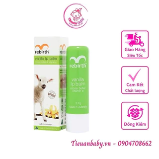 Son dưỡng môi nhau thai cừu Rebirt Lanolin Lip Balm Úc