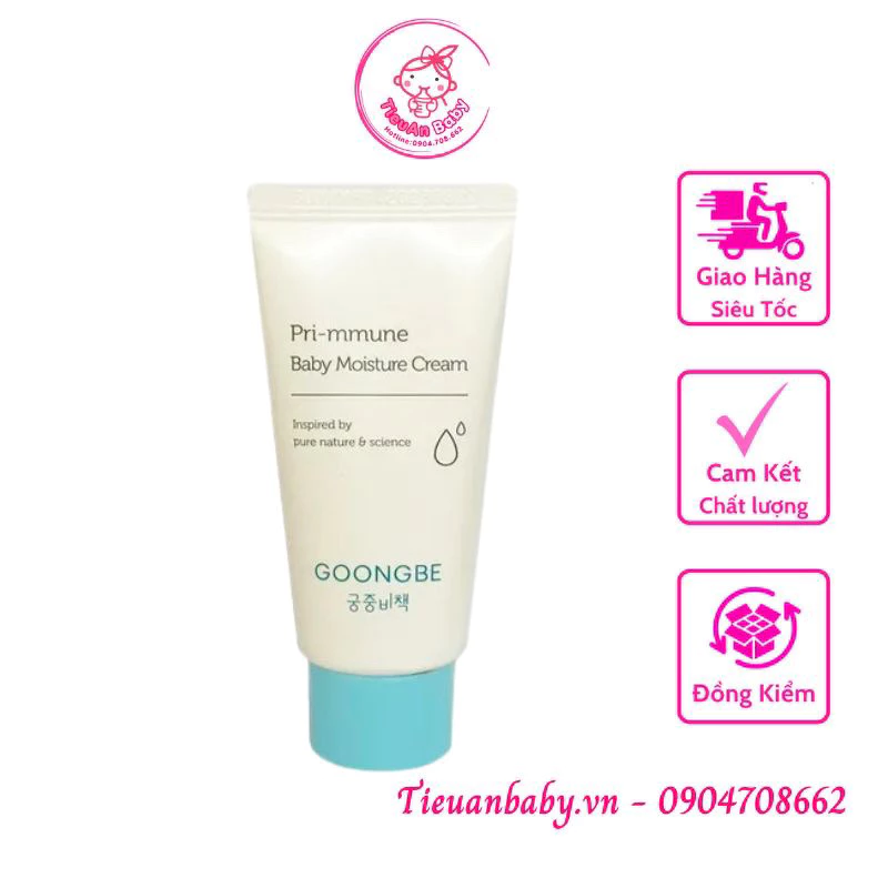 Kem Dưỡng Ẩm Dịu Nhẹ Dành Cho Bé Từ Sơ Sinh  Goongbe Moisture Cream