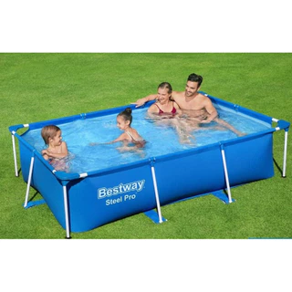 Bể bơi gia đình Bestway 56404 khung kim loại  (3m x 2.01m x 66cm) bảo hành 12 tháng