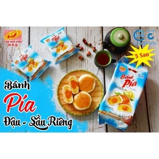 Bánh pía 5 sao đậu sầu riêng trứng muối Tân Huê Viên 600g ( 4 cái )