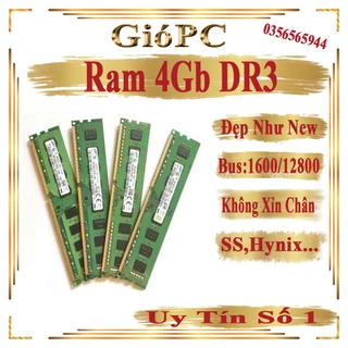 Ram 4Gb dr3 bus 1600/1333, Ram máy tính để bàn, Ram desktop, Ram máy đồng bộ