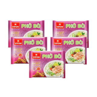 [HSD: 12/2024] Combo 5 gói Phở Bò Vifon - 65g/gói