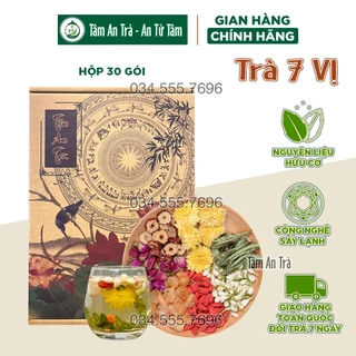 ✅[CHÍNH HÃNG] Trà Dưỡng Nhan 7 Vị Giúp Trắng Da, Ngừa Lão Hóa, Thanh Lọc Giải Nhiệt Cơ Thể, An Thần Ngủ Ngon