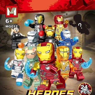 Minifigure Bộ lắp ráp nhân vật Iron man Naruto bất kỳ