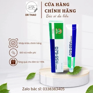 CHÍNH HÃNG) D79 GSV Cream ( Adapalene 0.1%) Kem bôi giảm mụn, ngăn ngừa mụn, giảm thâm