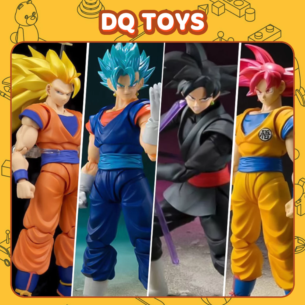 _ MÔ HÌNH KHỚP _  DRAGON BALL GOKU SONGOKU GOGETA SUPER SAIYAN SHF decor đồ chơi bản năng vô cực SSS ssj3 giá rẻ DQ TOYS