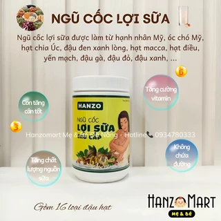 Ngũ cốc lợi sữa ngũ cốc bầu cao cấp Hanzo