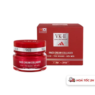 Kem VK-II Face Cream Collagen Giúp Giảm Nám Tàn Nhang Đồi Mồi ,20g