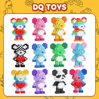 Bearbrick mini Mô hình lắp ráp xếp hình ghép hình nhân vật anime 3d nhỏ giá rẻ cho bé trai DQ TOYS