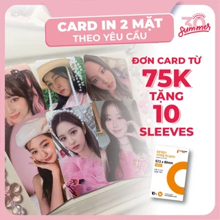 Sum.mer30 - [IN THEO YÊU CẦU] Set 10 Card Bo Góc Hai Mặt Ảnh Kpop, Cá Nhân Làm Quà Tặng