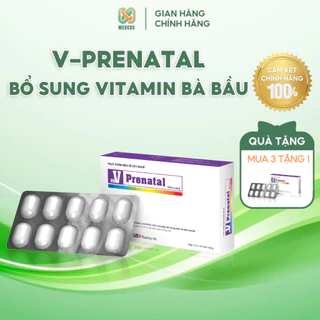 ✨ MUA 3 TẶNG 1 ✨ V-Prenatal bổ sung vitamin và khoáng chất phụ nữ giai đoạn đang mang thai, trước và sau sinh | MEDCOS