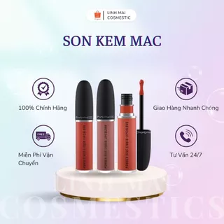 Chính hãng - Son Kem Lì MAC Powder Kiss Liquid LipColour Các Màu 5ml