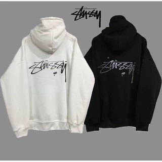 Áo Hoodie STUSSY thuỷ ngân cao cấp dày dặn đường phố, áo nỉ Unisex nam nữ cá tính full bọc tag