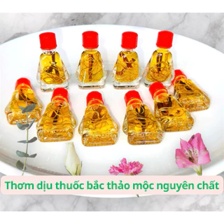 10 chai dầu hít viêm xoang vàng 3ml có rễ thuốc không tem