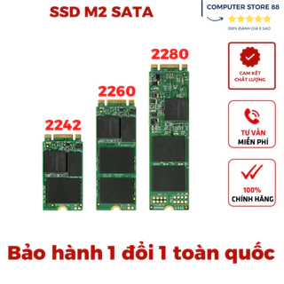 Ổ cứng SSD M2 Sata 2242 2280 120Gb 240Gb cũ sức khoẻ tốt + tặng kèm ốc bắt ổ cứng M2 sata,M2 Nvme,Msata