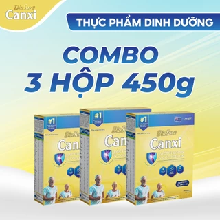 3 Hộp Giấy Sữa DIASURE CANXI 450g - bổ sung dinh dưỡng, nano canxi phòng chống loãng xương, cải thiện vấn đề xương khớp