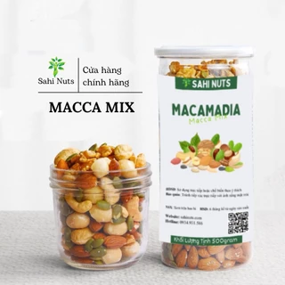 Hạt mix sấy 300g nguyên vị gồm Macca, Hạnh nhân, Hạt điều, Óc chó, Hạt bí