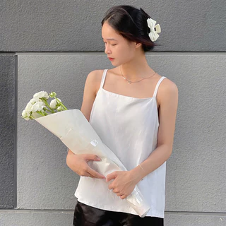 Áo hai dây linen cột nơ sau - Lily Top | SOMI Studio