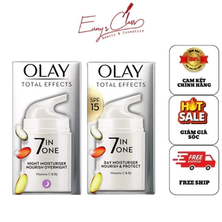 Kem Dưỡng Olay Total Effects 7 In 1 Ngày và Đêm dưỡng da, tái tạo và làm đẹp da một cách tối ưu, chống lão hóa 50ml