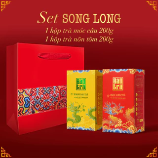 Set Trà Biếu Song Long - trà nõn tôm Thái Nguyên ngon sạch chuẩn VietGAP