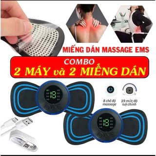 Combo 2 miếng dán Massage mini toàn thân tiện lợi, nhỏ gọn, hiệu quả