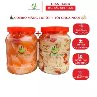 COMBO Măng Ngâm Tỏi Ớt Và Tỏi Ta Ngâm Chua Ngọt Food Ánh Dương MT-01