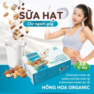 Sữa Hạt Giành Cho Người Gầy 38 Vị Hạt, Hồng Hoa Organic Hộp 36 gói mẫu mới nhất