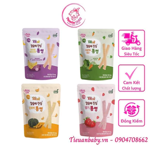 Bánh gạo lứt Canxi Thanh Dài Mom's Care Hàn Quốc cho bé ăn dặm