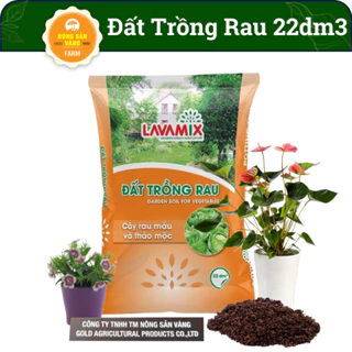 Đất Chuyên Trồng Rau Lavamix Bao 22dm3 ~ 12KG, Đất Sạch Dinh Dưỡng Cao, Trồng Rau Màu, Hoa, Cây Cảnh, Cây Ăn Trái - Nông