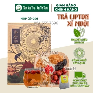 ✅[CHÍNH HÃNG] Trà Lipton xí muội thảo mộc Tâm An giải khát, set trà pha sẵn kèm công thức