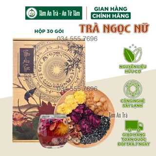 ✅[CHÍNH HÃNG] Trà Ngọc Nữ Tâm An, trà hoa làm ấm bụng, giảm đau kỳ kinh, thanh lọc cơ thể, dưỡng da