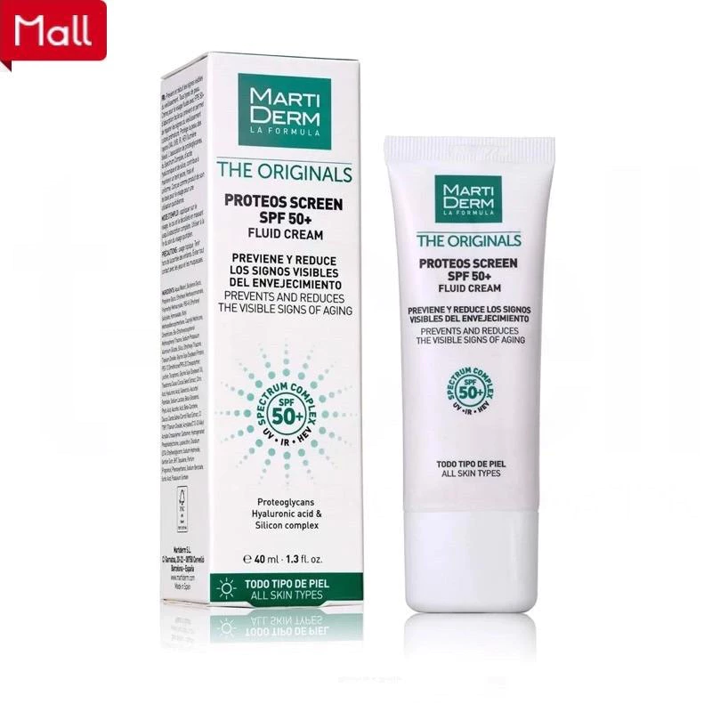 Kem Chống Nắng Martiderm The Originals Proteos Screen SPF50+ Phổ Rộng Toàn Diện Ngừa Lão Hóa 40ml