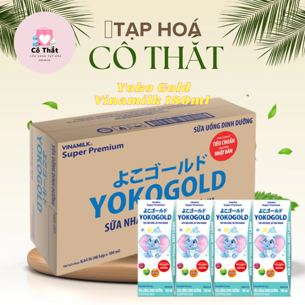 Sữa uống dinh dưỡng Vinamilk Yoko Gold 180ml