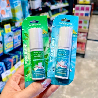 Xịt thơm miệng mát lạnh Watsons Thái Lan - WATSONS ICY COOL MINT/ PEPPER MINT MOUTH SPRAY