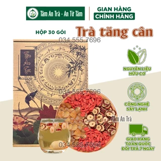 Trà tăng cân thảo mộc Tâm An  hỗ trợ Tăng Cân cho người gầy Hiệu quả TPCN không phải thuốc