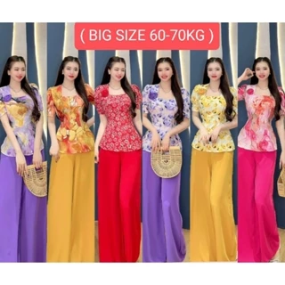 ( BIG SIZE 60-70KG) SET LAM ĐI CHÙA - ĐI LỄ CỔ VUÔNG , TAY BÚP , NÚT NGỌC