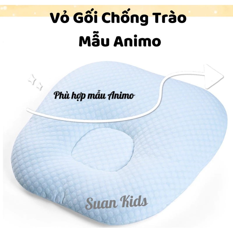 Vỏ Gối Chống Trào Ngược Animo Cao Cấp Cho Trẻ Sơ Sinh Phù Hợp Với Mẫu Gối Animo - Suan Kids