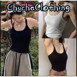 Áo thun nữ  ba lỗ hai dây nhỏ dáng dài nữ trơn, ôm body tốt, áo ba lỗ nữ thun gân mềm mát - Chuchaclothing