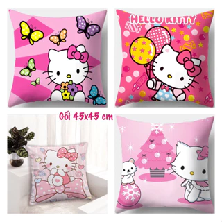 Gối vuông Hello Kitty 45x45 cm