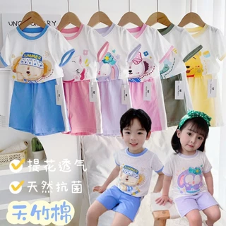 Bộ cho bé Quần áo bé gái bé trai vải cotton thoáng khí size 90-140cm