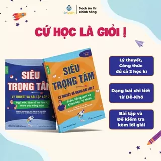 Lớp 7 (Bộ Cánh Diều)-Combo 2 Sách Siêu trọng tâm TOÁN, TIẾNG ANH, KHTN và Văn, Khoa học xã hội lớp 7