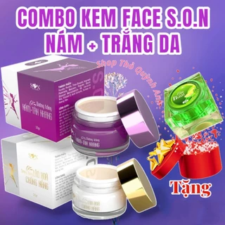 Combo Kem Face S.O.N Nám, Tàn Nhang, Trắng Da, Chống Nắng [tặng Cao Bưởi] - Kem Face SON Nguyễn Tiên